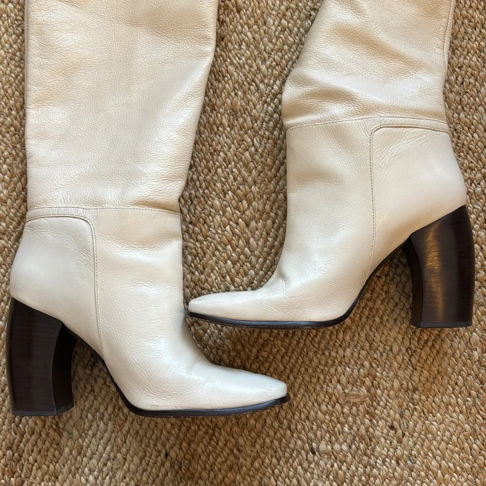 Tory Burch Banana Heel Buckle Boots